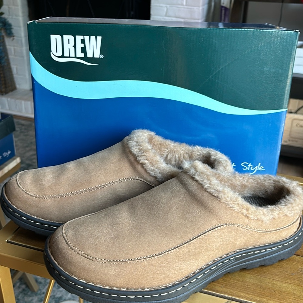 PALMER by Drew men’s clog/slipper Extra Wide (4e) sizes 11.5 & 10. New